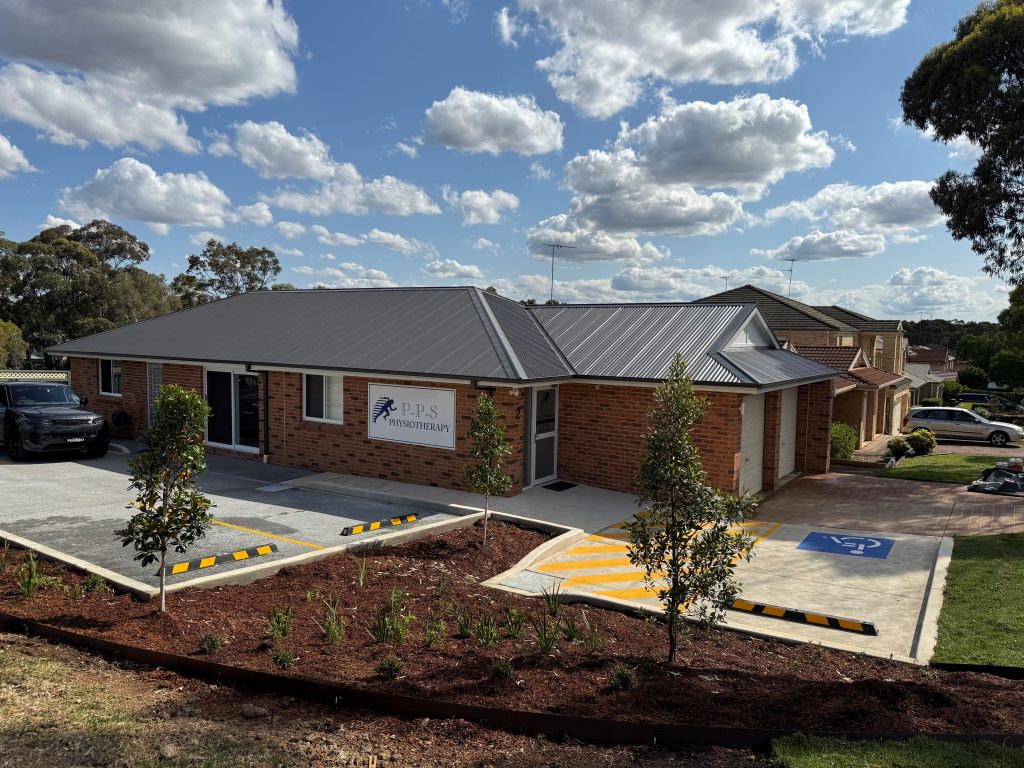 PPS Physiotherapy Kellyville exterior with modern signage and welcoming clinic entrance