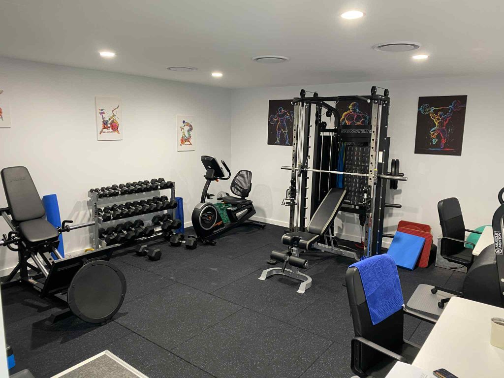 Physiotherapy rehabilitation gym at PPS Physiotherapy Kellyville showing exercise equipment and open floor space
